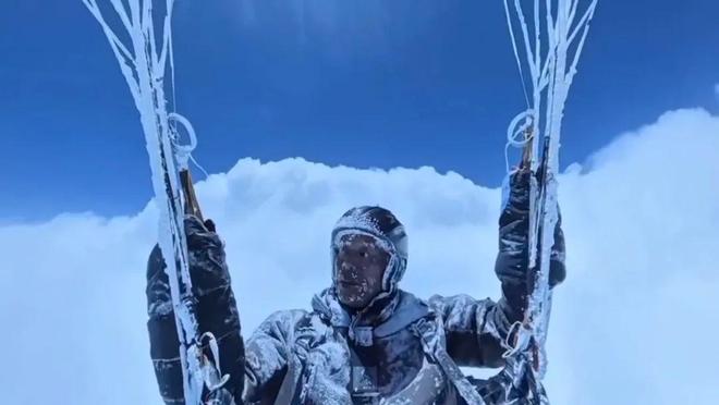 米高空生还专业人士：这相当于埋在航路上的地雷K8凯发男子祁连山玩滑翔伞被云吸至8598(图3)